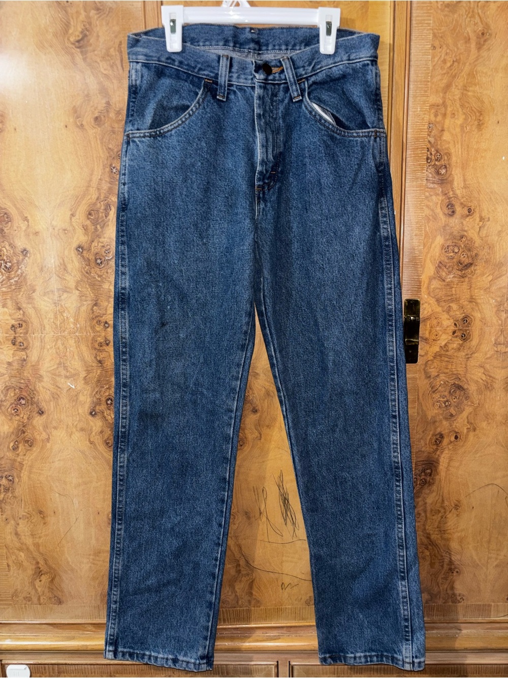Classic Men's Dark Blue Denim Jeans - Casual Straight Fit size 29x30